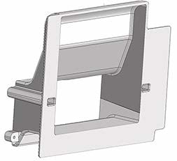 This appears to be a DeVilbiss rear gray cabinet or cover for a 525KS oxygen concentrator