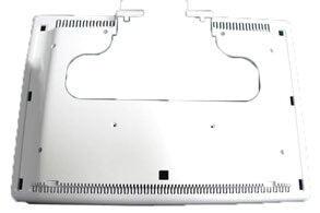 The image shows a replacement bottom case for a laptop or similar electronic device.