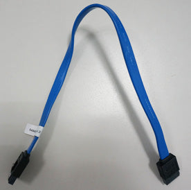 A Serial ATA (SATA) data cable used to connect internal storage devices like hard drives or SSDs to a computer's motherboard.