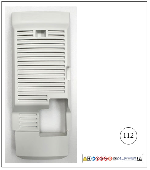 Delonghi portable air conditioner rear panel, part number NE1905.