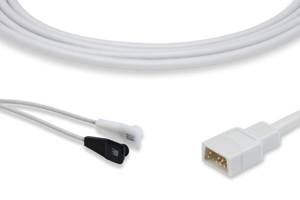 SpO2 sensor cable for a pulse oximeter or patient monitor.