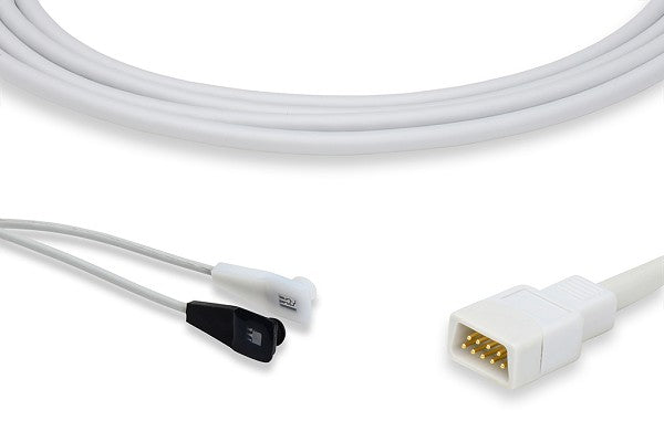 SpO2 sensor cable for a pulse oximeter or patient monitor.