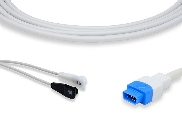 Datex Ohmeda compatible reusable SpO\u2082 sensor, specifically a multi-site or Y-type wrap sensor and cable.
