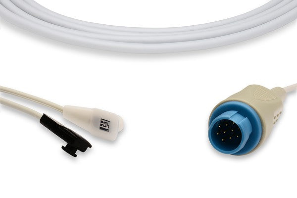 Nihon Kohden compatible direct-connect SpO2 sensor.