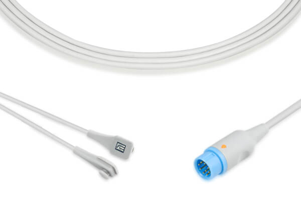 SpO2 sensor, also known as a pulse oximeter sensor, used in medical settings.