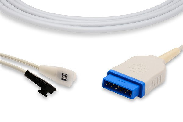 Datex Ohmeda-compatible direct-connect SpO2 sensor.