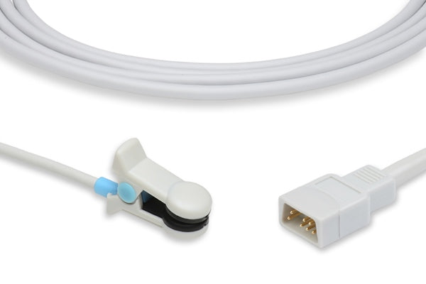 This is a reusable SpO2 sensor, or pulse oximeter sensor, which is a medical accessory used to monitor a patient's blood oxygen saturation and pulse rate.