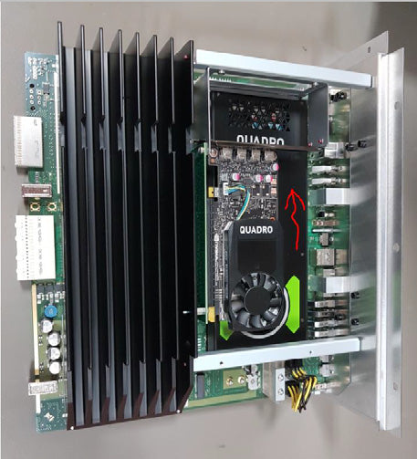 Active Silicon LM01 COM Express system, featuring an NVIDIA NVS 310 graphics card.