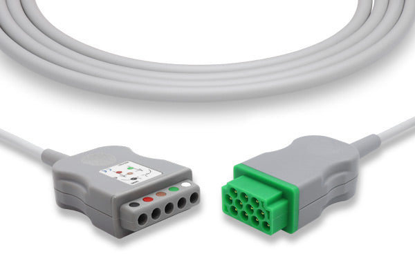 ECG trunk cable, a medical accessory used to connect leadwires to patient monitoring systems