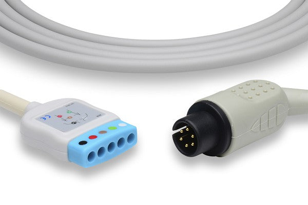 Mindray/Datascope compatible ECG (Electrocardiogram) trunk cable.