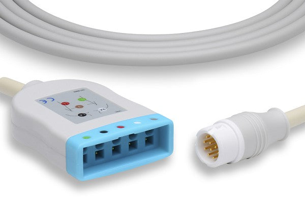 Philips compatible ECG trunk cable, used to connect lead sets to patient monitors