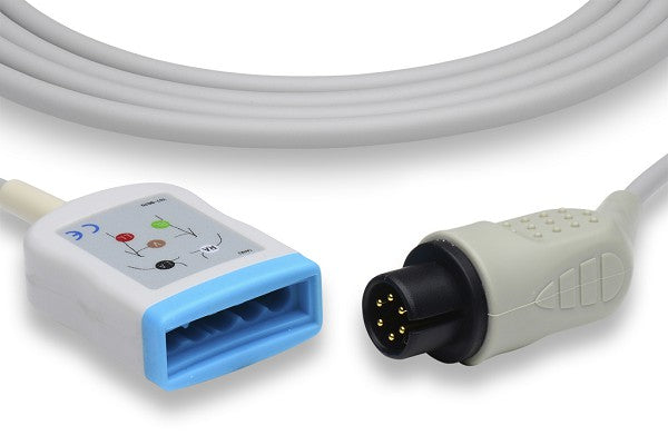 ECG trunk cable, a medical accessory used to connect lead sets to a patient monitor.