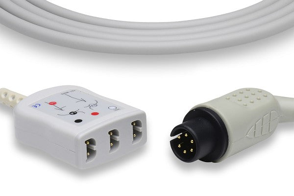 The image displays an ECG (Electrocardiogram) trunk cable, a medical device used to connect a patient to a monitoring system.