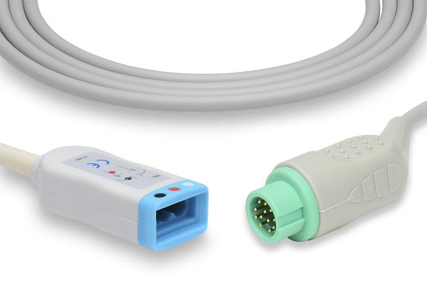 ECG trunk cable, a medical device accessory used for connecting leadwires to a patient monitor for electrocardiogram monitoring
