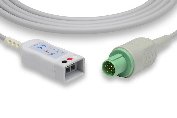 The image shows an ECG trunk cable, a medical device accessory used for patient monitoring.