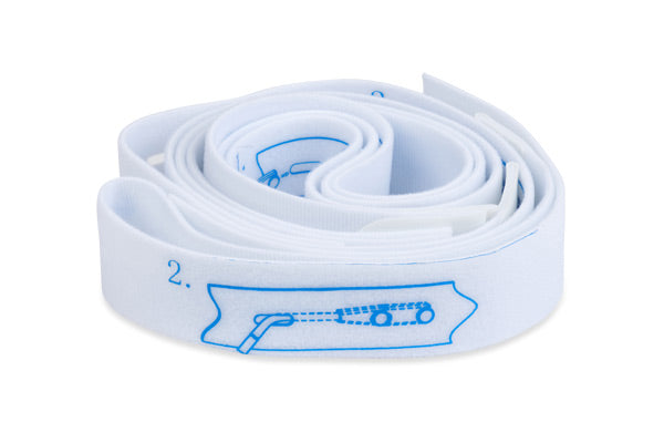 Single-use forehead band designed for attaching and holding SpO₂ pulse oximetry sensors in place.