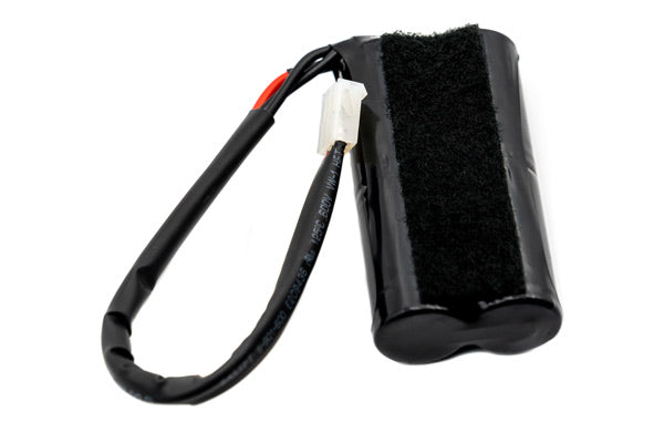 Replacement Li-ion battery pack designed to power compatible electronic or medical devices, shown with label and connector.