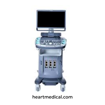 Siemens Healthineers ACUSON X600 ultrasound system with monitor, control panel, and probes on cart in clinic