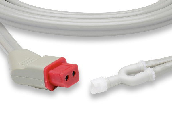 Nihon Kohden compatible Non-Invasive Blood Pressure (NIBP) dual-tube hose. 