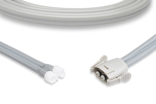 Welch Allyn compatible NIBP (Non-Invasive Blood Pressure) dual tube hose. 
