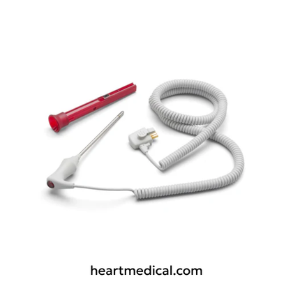 Welch Allyn original reusable 4 ft rectal temperature probe for adult and pediatric monitoring
