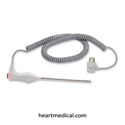 Adult/Pediatric 9 ft (2.7 m) Rectal Probe - Welch Allyn Compatible Reusable Temperature Probe | Heart Medical