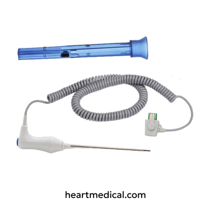 Adult/Pediatric 9 ft (2.7 m) Rectal Probe - Welch Allyn Compatible Reusable Temperature Probe | Heart Medical
