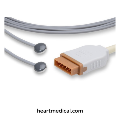 Marquette compatible reusable adult dual skin temperature sensor probe for patient monitoring