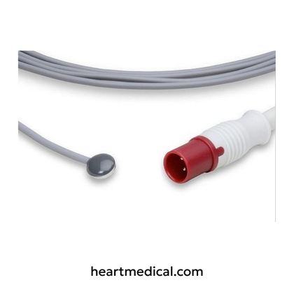 Philips compatible reusable adult skin temperature sensor probe for patient monitoring