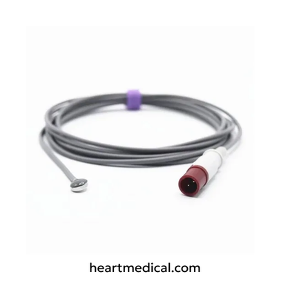 Philips compatible reusable adult skin temperature sensor probe for patient monitoring