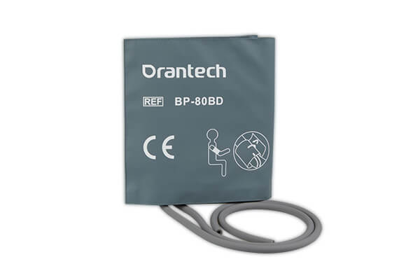 Orantech BP-80BS reusable non-invasive blood pressure (NIBP) cuff. It is used for measuring blood pressure in adults