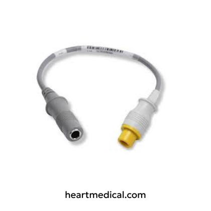 Datascope compatible temperature adapter with female mono plug connector for patient monitoring systems