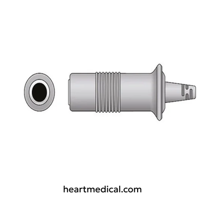 Marquette compatible temperature adapter with female mono plug connector for patient monitoring systems