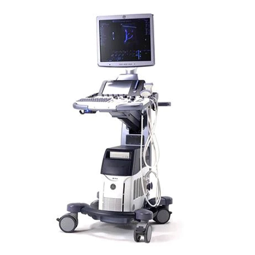 GE LOGIQ S8 premium ultrasound system with high-resolution display and ergonomic control panel for multi-specialty clinical imaging.