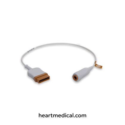 GE 400 Series single-cable temperature probe 0.5 m for patient monitoring systems
