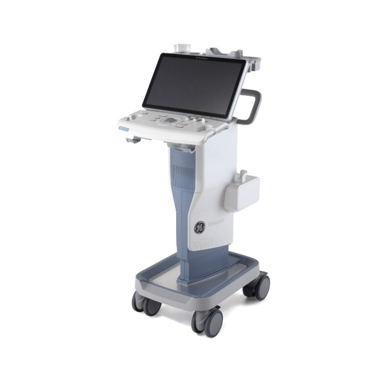 GE Voluson Swift ultrasound system with AI-driven automation and touchscreen interface for efficient OB/GYN imaging.