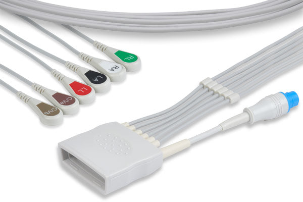 Spo2 Probe Leads 6 Leads Snap with SpO2 - Philips Compatible ECG | Heart Medical