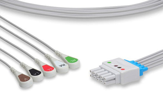 Spacelabs ECG Lead Set: 5 Leads Tru-Link Style 35in Snap
