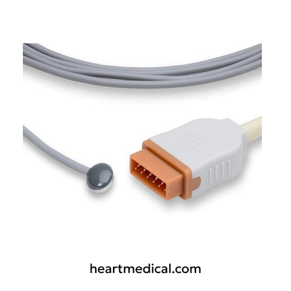 Adult Skin Sensor - Marquette Compatible Reusable Temperature Probe | Heart Medical