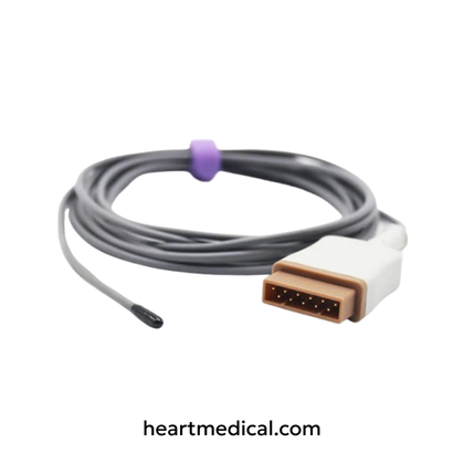 Adult Skin Sensor - Marquette Compatible Reusable Temperature Probe | Heart Medical