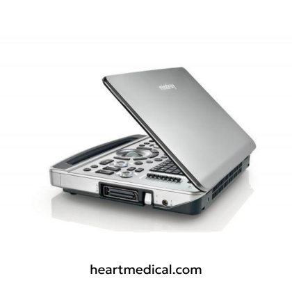 Mindray M9 Ultrasound Machine portable ultrasound system with HD display, control panel, and probe for clinical imaging
