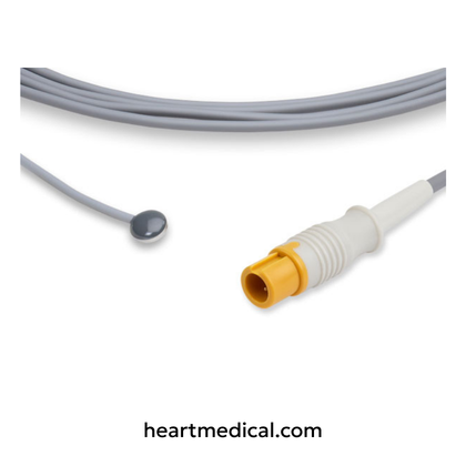 Pediatric Skin Sensor - Datascope Compatible Reusable Temperature Probe | Heart Medical
