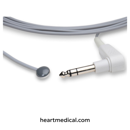 Pediatric Skin Sensor - YSI Compatible Reusable Temperature Probe | Heart Medical
