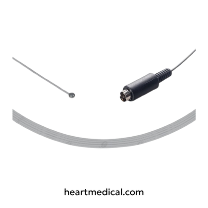 Pediatric Skin Sensor, 10 ft (3 m) - Atom Compatible Reusable Temperature Probe | Heart Medical
