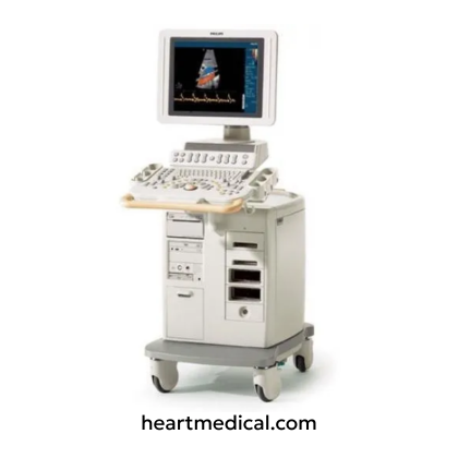 Philips HD11 XE Ultrasound Machine cart-based ultrasound system with HD monitor, control panel, and probes for clinical imaging