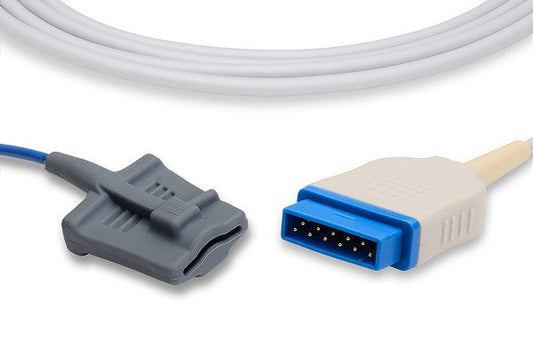 GE Medical (OxiMax) SpO2 Sensor, 9 Foot Cable 2025350-001: Adult Soft
