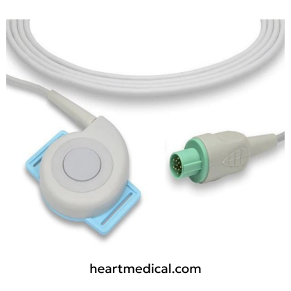 Spacelabs compatible ultrasound transducer probe for diagnostic imaging and patient monitoring applications