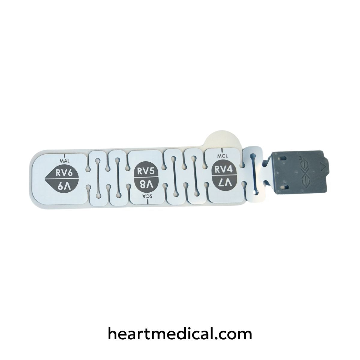 EXG 3-Lead Reversible Wearable ECG electrode strip